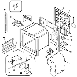 JDS8850ASS Range Body Parts diagram