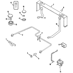 JDS8850ASS Range Gas controls Parts diagram