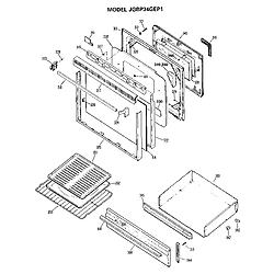 JGBP34GEP1 Gas Range Door Parts diagram