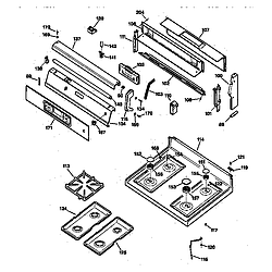 JGBP79WEW1WW Gas Range Cooktop Parts diagram