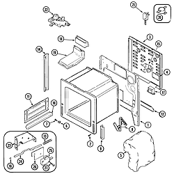 JGS8750ADB Slide-In Gas Range Body Parts diagram