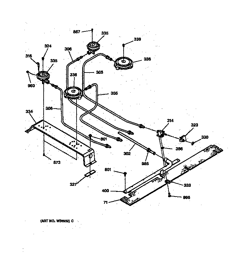 How do you find replacement parts for a GE electric oven?