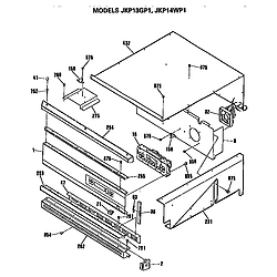 JKP13GP1BG Electric Wall Oven Control Parts diagram