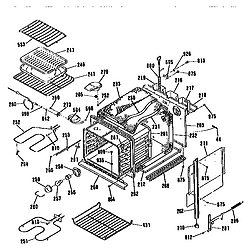 JKP17WT1WW Electric Wall Oven Main body Parts diagram