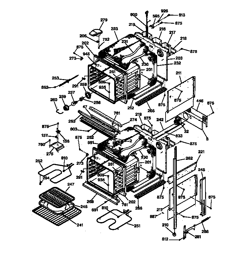 Ge Wall Oven Parts Diagram