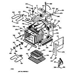 JMP28BA1AD Electric Range Body Parts diagram