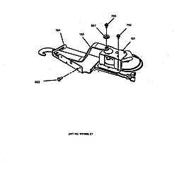 JMP28BA1AD Electric Range Door lock Parts diagram