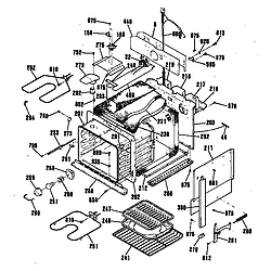 JMP31WR1 Electric Range Cabintet Parts diagram