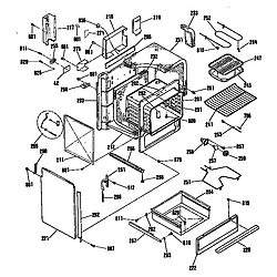 JSP31GP Electric Range Oven Parts diagram