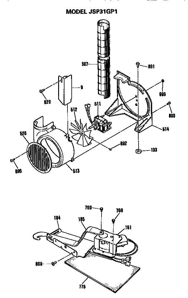 General Electric Jsp31gp1 Free  Drop