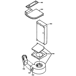 JSP69WVWW 30" Slide-In Downdraft Range Ventilation Parts diagram