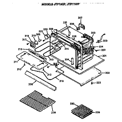 JTP10GP Electric Wall Oven Oven Parts diagram
