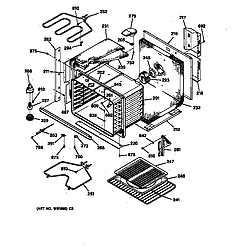 JTP14WT1WW Electric Oven Body Parts diagram