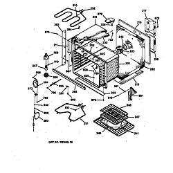 JTP16GV2BB Built-In Electric Oven Body Parts diagram