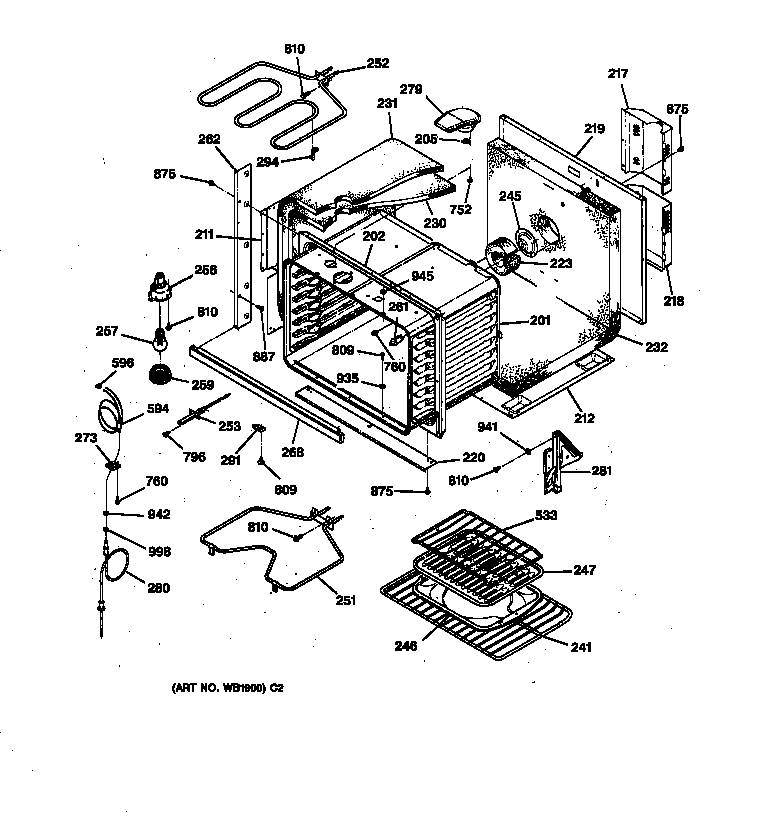 Ge xl44 parts diagram