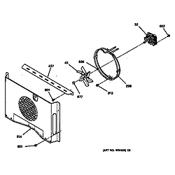 JTP18 Electric Oven Fan Parts diagram