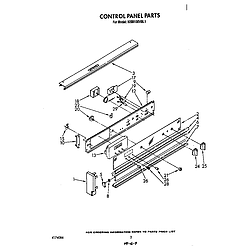 KEBI100VBL Electric Built-In Oven Control panel Parts diagram