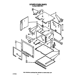 KEBI241WBL1 Electric Range Lower oven Parts diagram