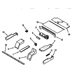 KEBI276DWH6 Oven Top venting Parts diagram