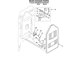 KERC500HWH3 Electric Range Rear chassis/optional Parts diagram