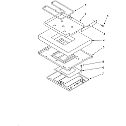 KERC507HWH3 Electric Range Hidden bake Parts diagram