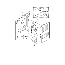 KERC607HBS4 Electric Freestanding Range Rear chassis Parts diagram