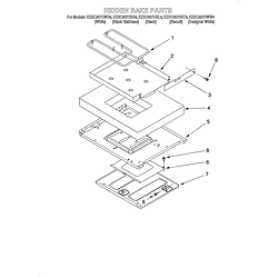 KESC307HBT4 Electric Slide-In Range Hidden bake/optional Parts diagram