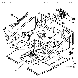 KGBS276XBLO Gas Range Door latch and control Parts diagram