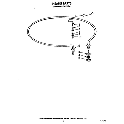 KUDM220T0 Dishwasher Heater Parts diagram