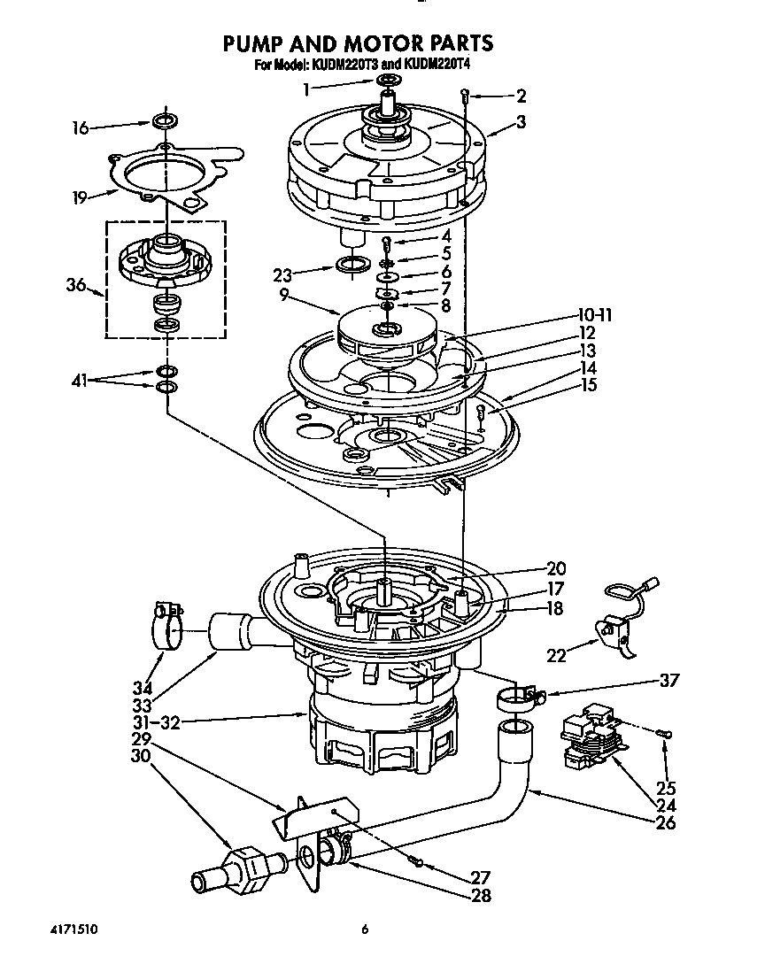 pump and motor parts