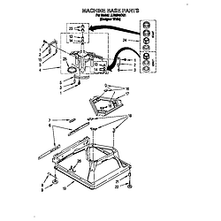 LLR9245BQ1 Direct-Drive Washer Machine base Parts diagram