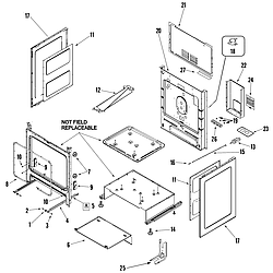 MER5875QCF Range Cabinet Parts diagram