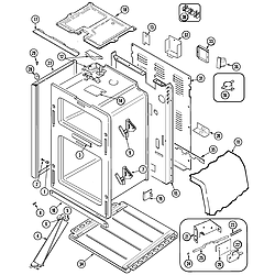 MER6772BAS Range Body Parts diagram