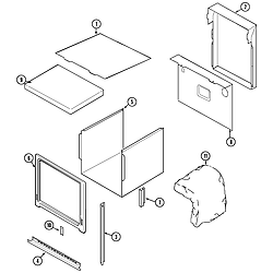 MEW6527CAS Range Body Parts diagram