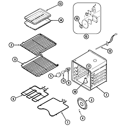 MEW6527CAS Range Oven Parts diagram