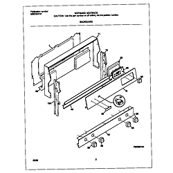 MGF354CGSC Gas Range Backguard Parts diagram