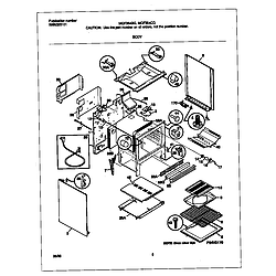 MGF354CGSC Gas Range Body Parts diagram