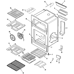 MGR6875ADB Gemini 30" Double Oven Freestanding Gas Range Oven Parts diagram