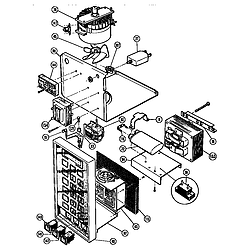 MTR217 Combination Oven Microwave power section Parts diagram