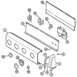 PAV2000AWW Washer Control panel Parts diagram