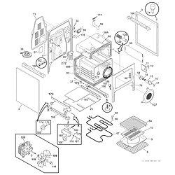 PGLEF385CB2 Electric Range Body Parts diagram