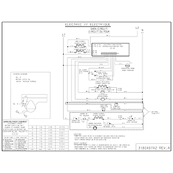 PGLEF385CS2 Electric Range Wiring diagram Parts diagram