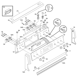 PGLEF387CS2 Electric Range Backguard Parts diagram