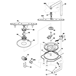 PLDB998CC0 Dishwasher Motor & pump Parts diagram