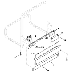 PLDB999CC0 Dishwasher Frame Parts diagram