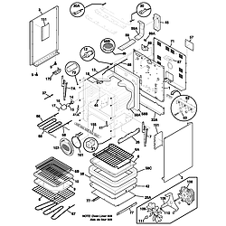 PLEF398ACA Electric Range Body Parts diagram