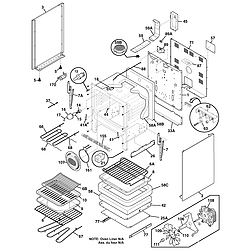 PLEF398CCC Electric Range Body Parts diagram