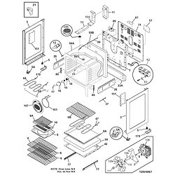 PLEF398DCE Electric Range Body Parts diagram