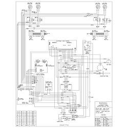 PLEF398DCE Electric Range Wiring diagram Parts diagram