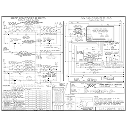 PLES389DCC Electric Range Wiring diagram Parts diagram